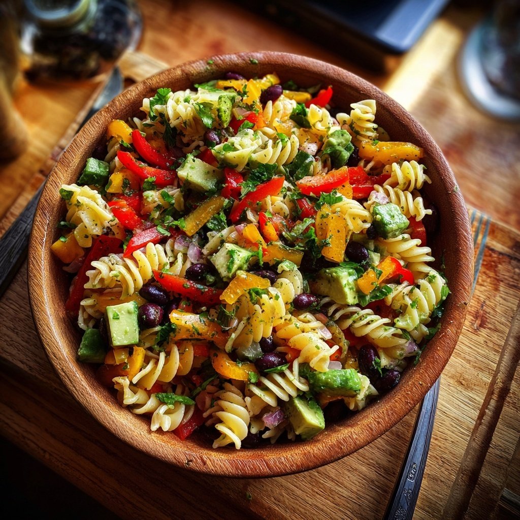 Veganer Taco-Pasta-Salat für jeden