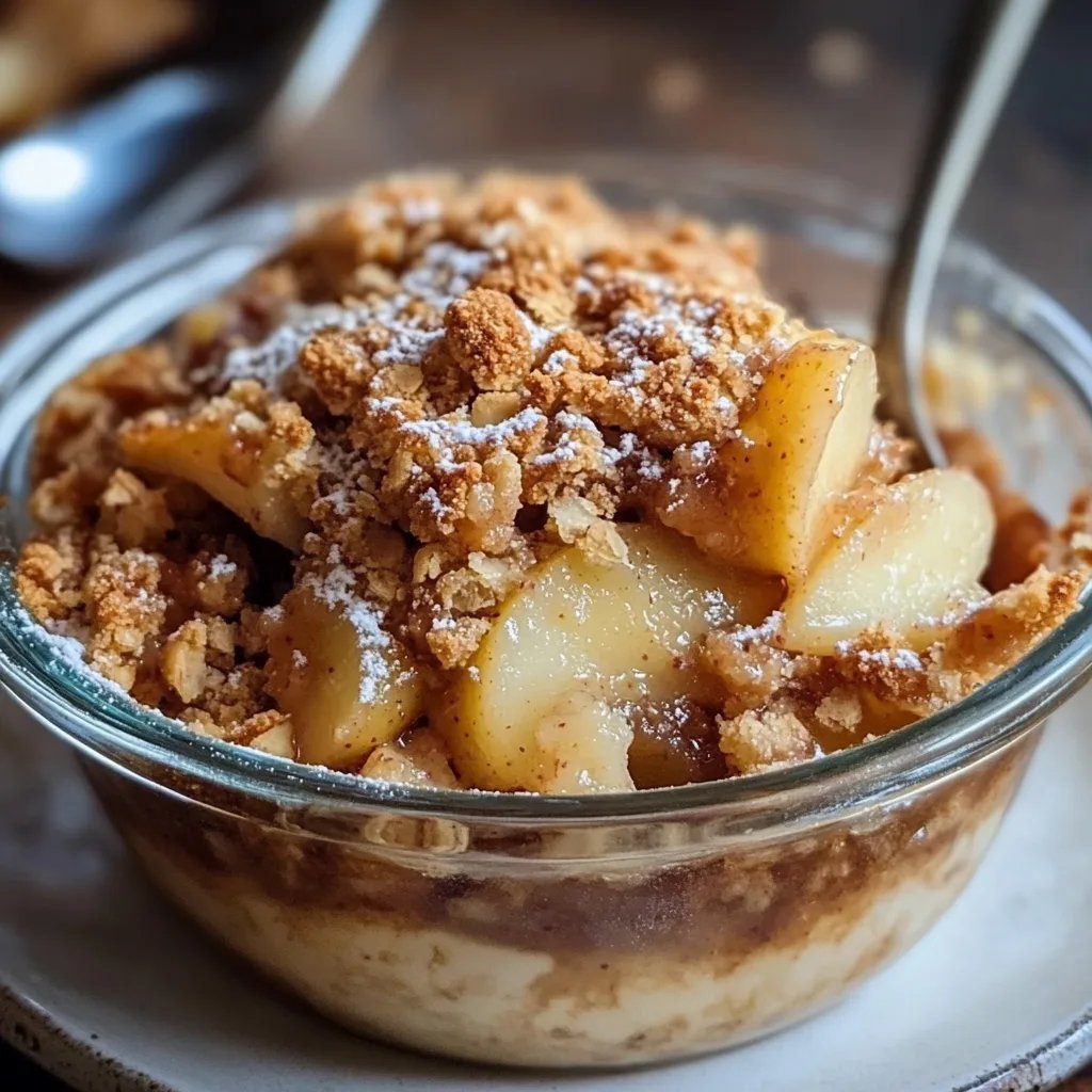 Bratapfel Apfel Crumble
