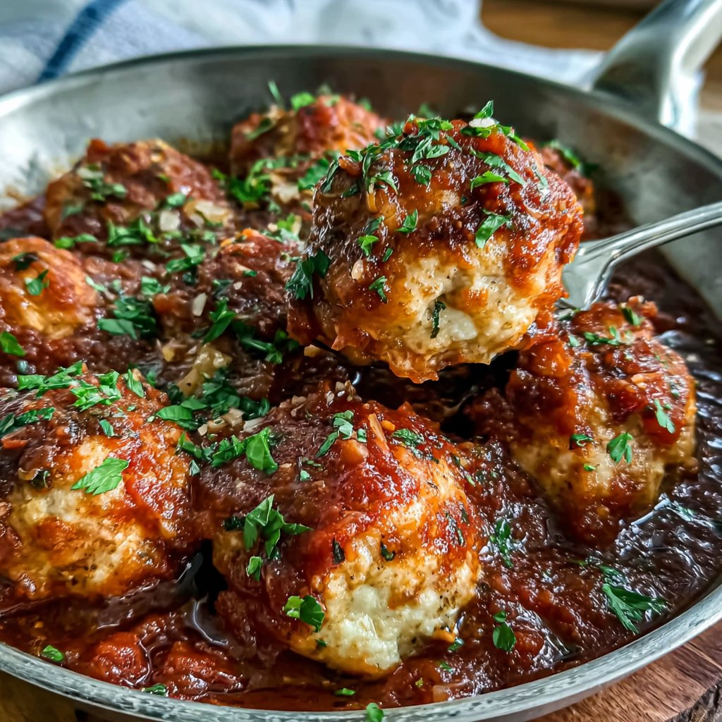 Türkische Putenfleischbällchen in Tomatensoße