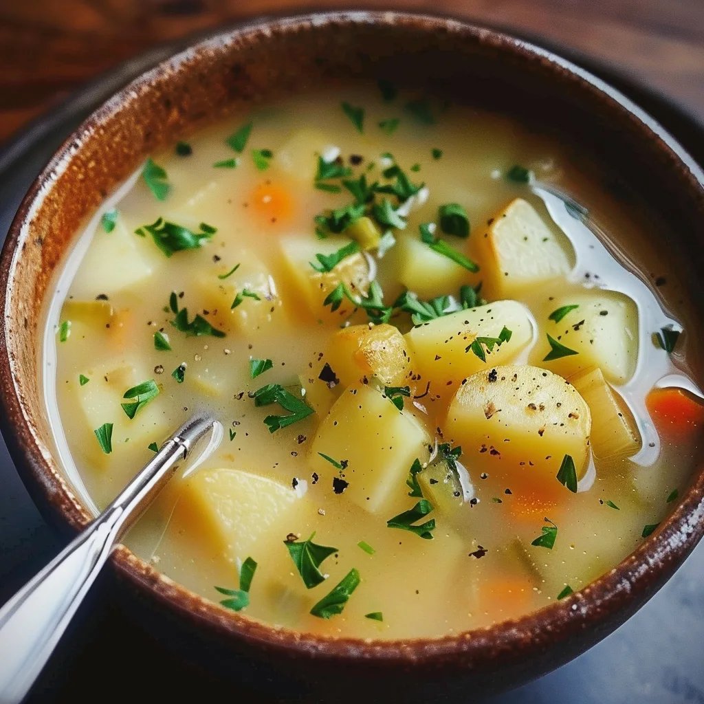 Gebackene Kartoffelsuppe