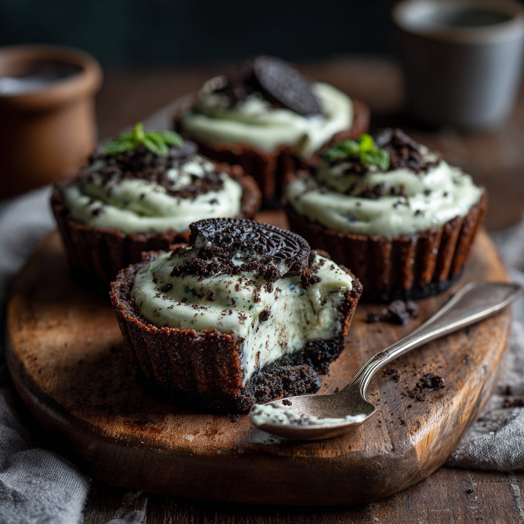 No-Bake Mint Oreo Cheesecake Cups