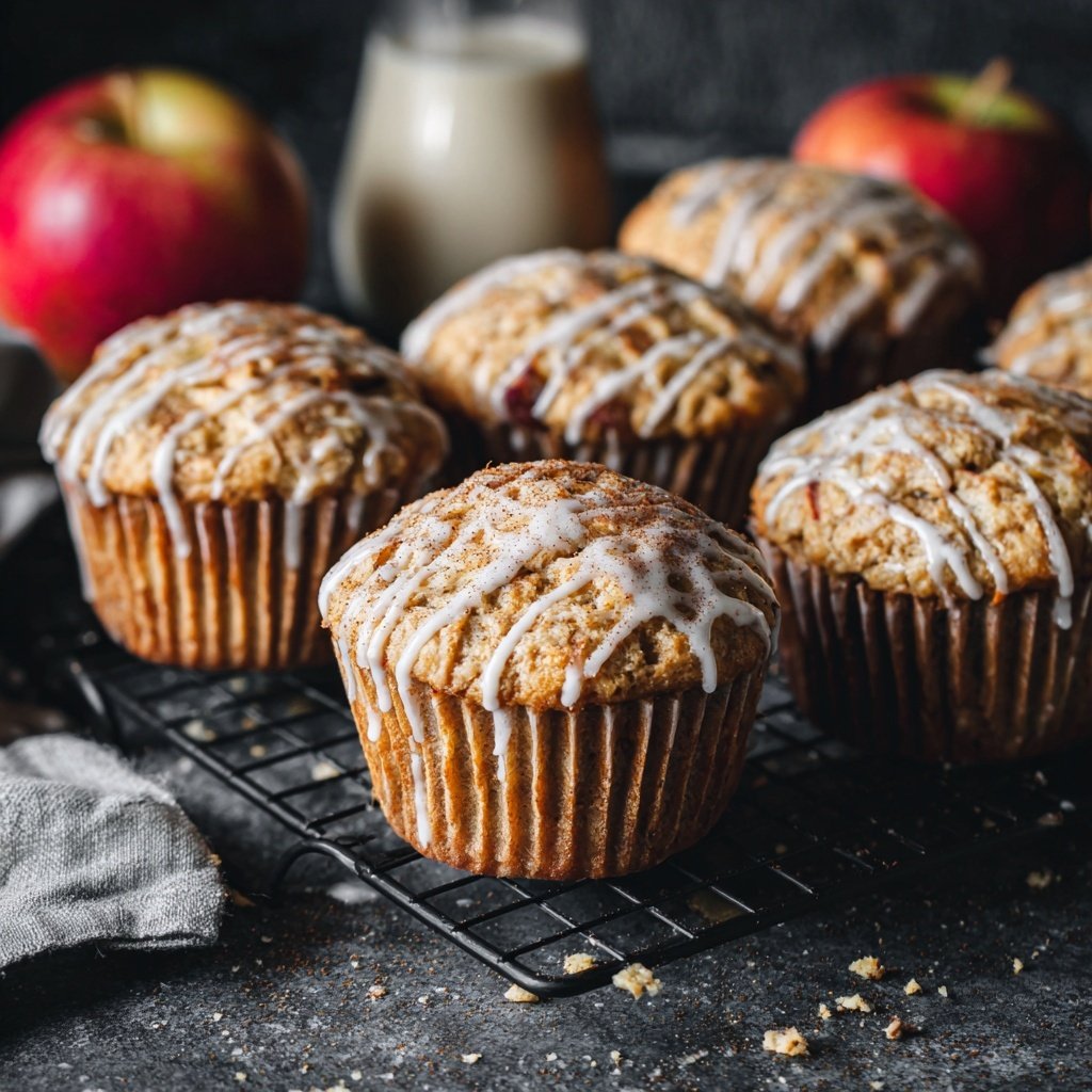 Frische Apfel Kardamom Muffins