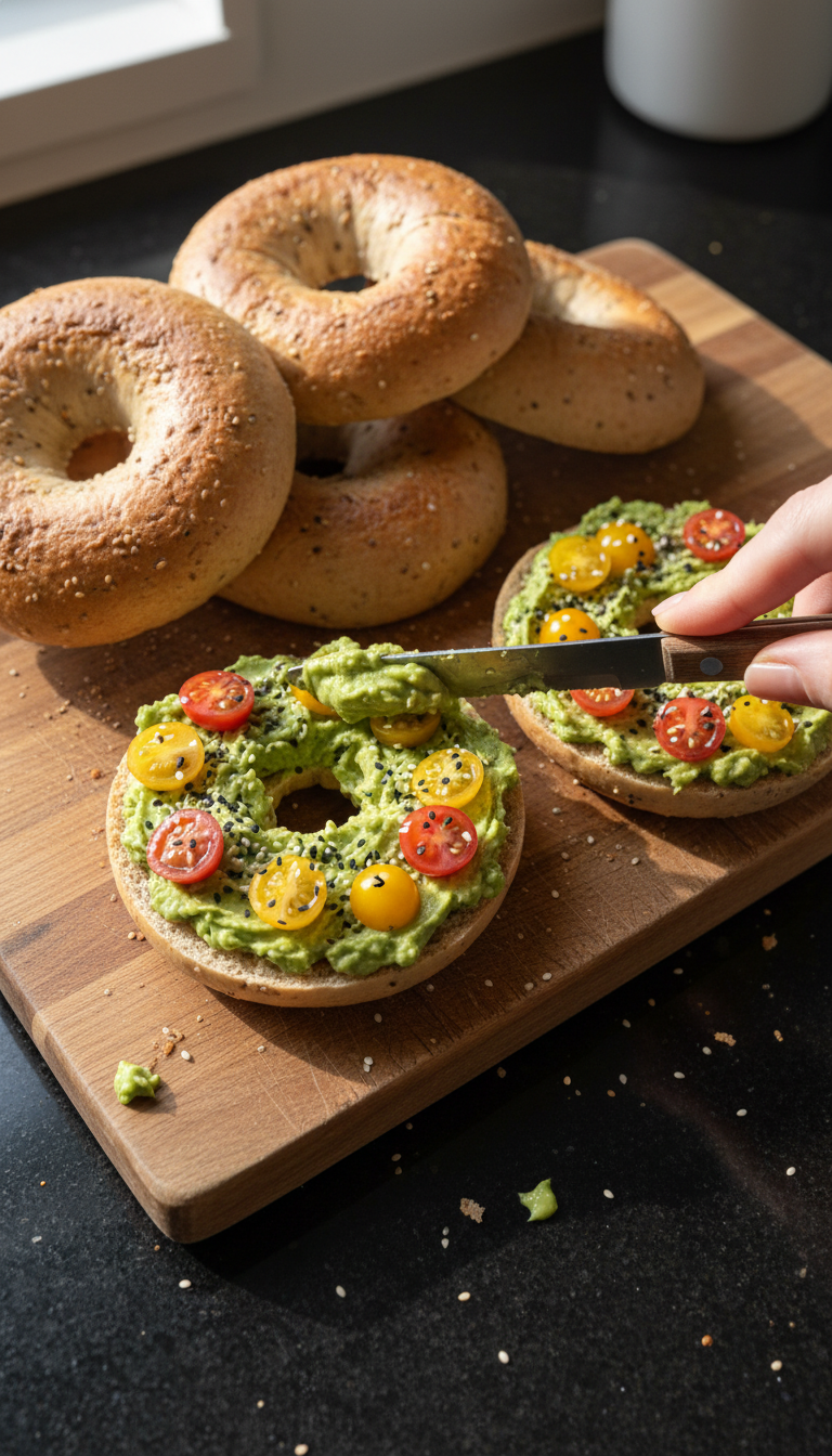 Avocado Smash Protein Bagels​