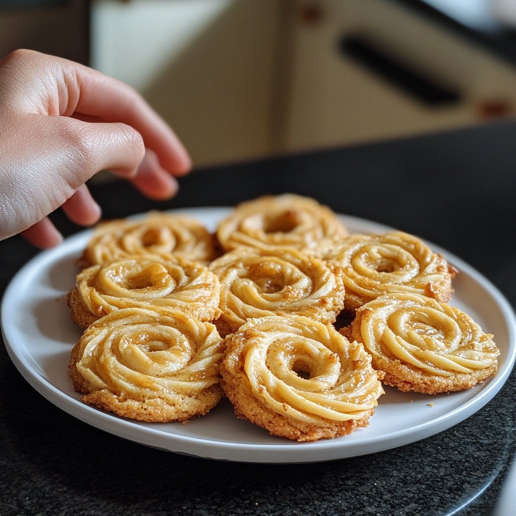 Gedrehte Nuss Plätzchen