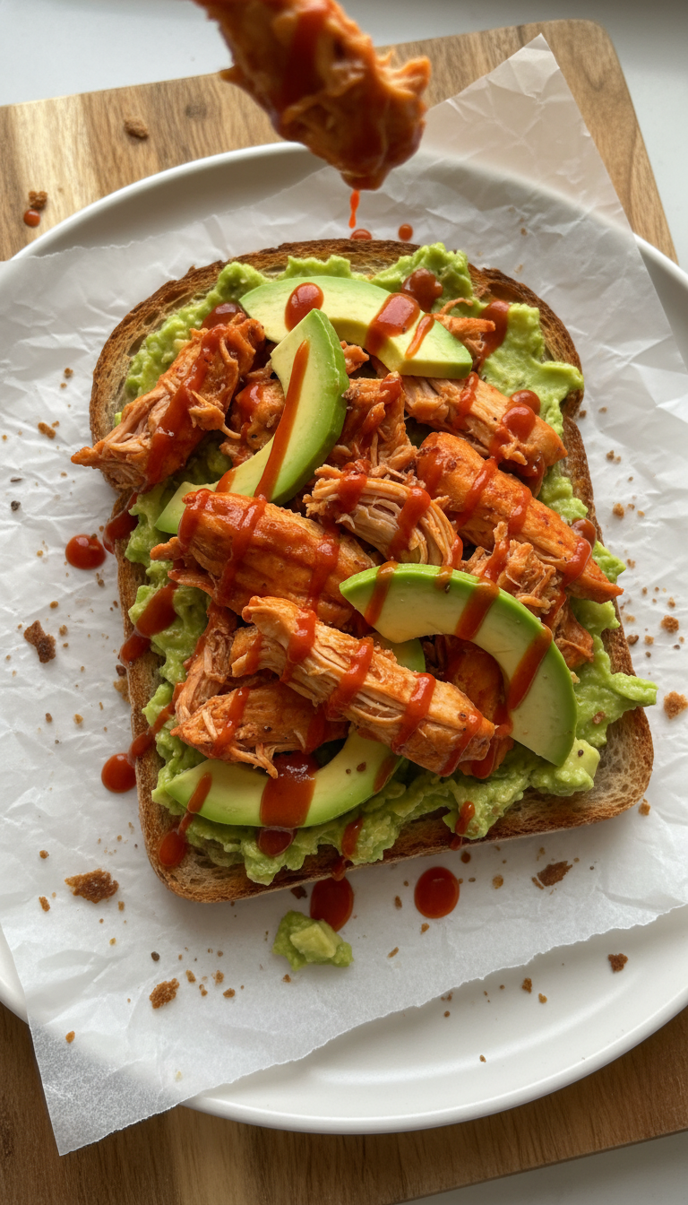 Buffalo Hähnchen Avocado Toast​