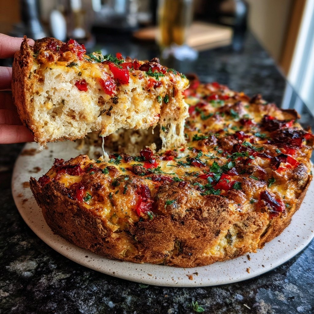 Machen Sie voran Frühstück Ei Auflauf