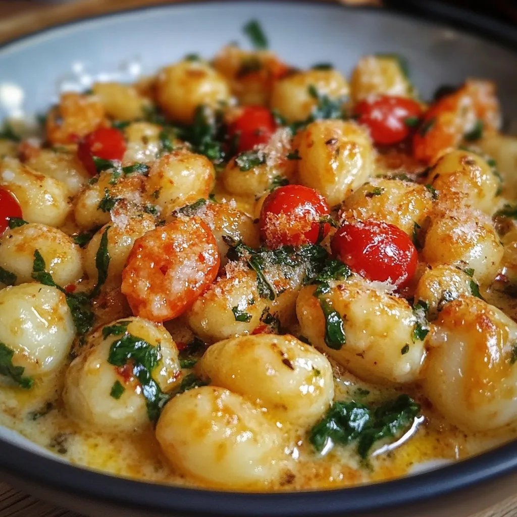 Cremige Gnocchi-Pfanne mit Gemüse
