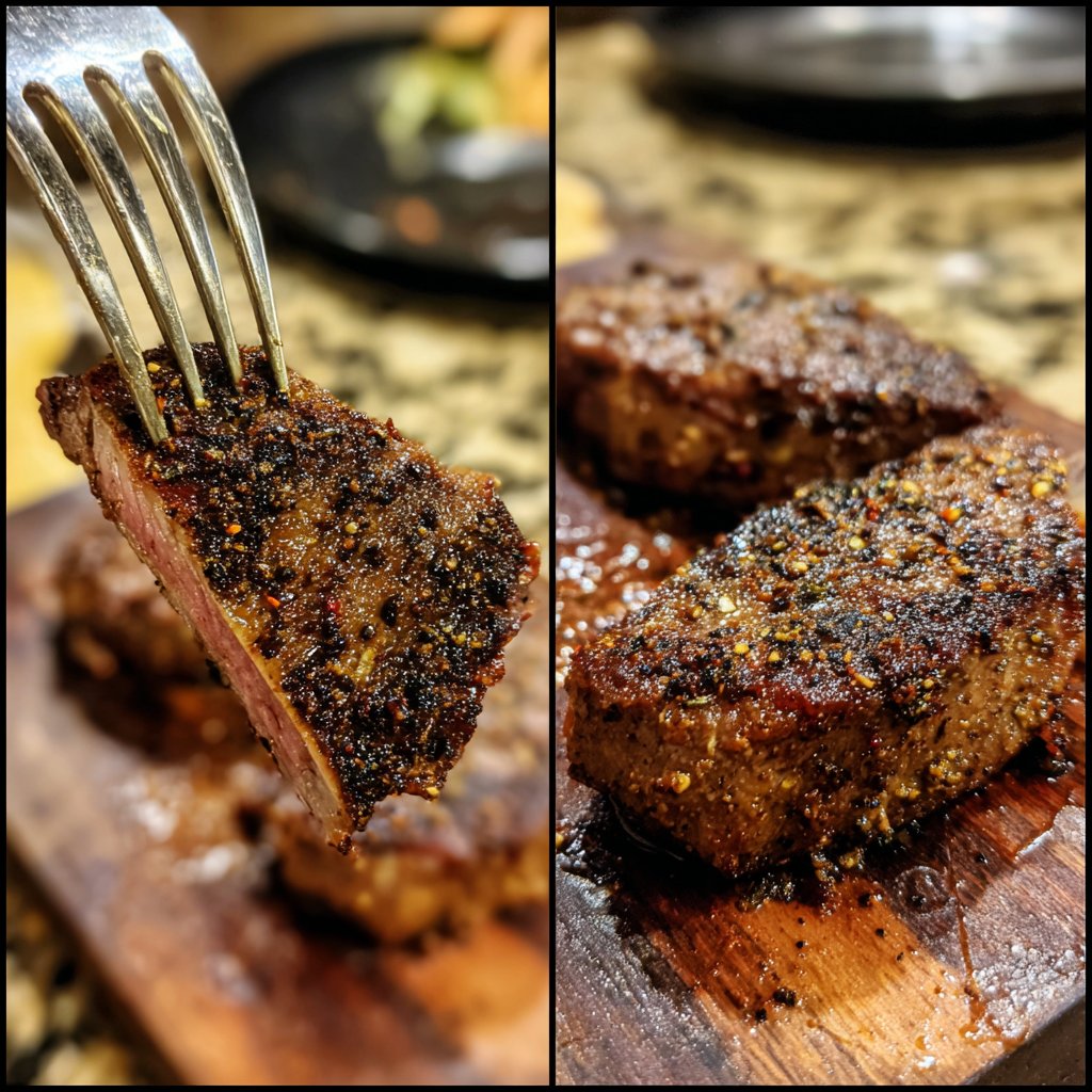 Rauchiger Steak Cajun Kartoffeln würzig