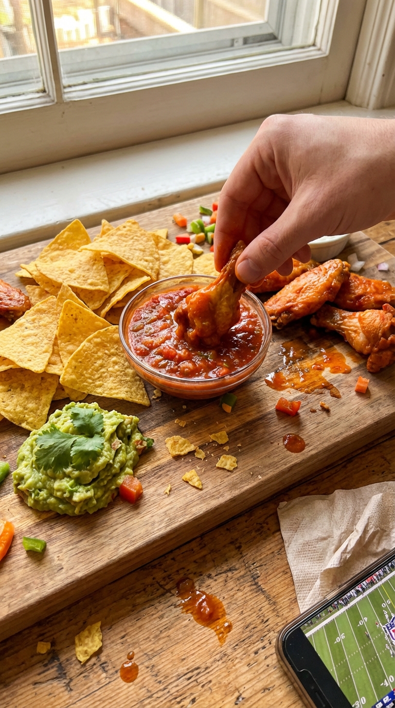 Bunte Super Bowl Snack Auswahl​