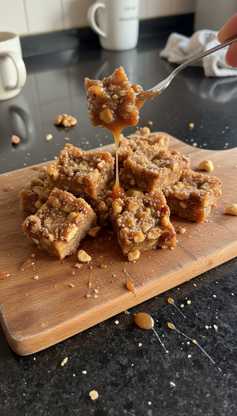 Nussige Karamell Apfel Häppchen​