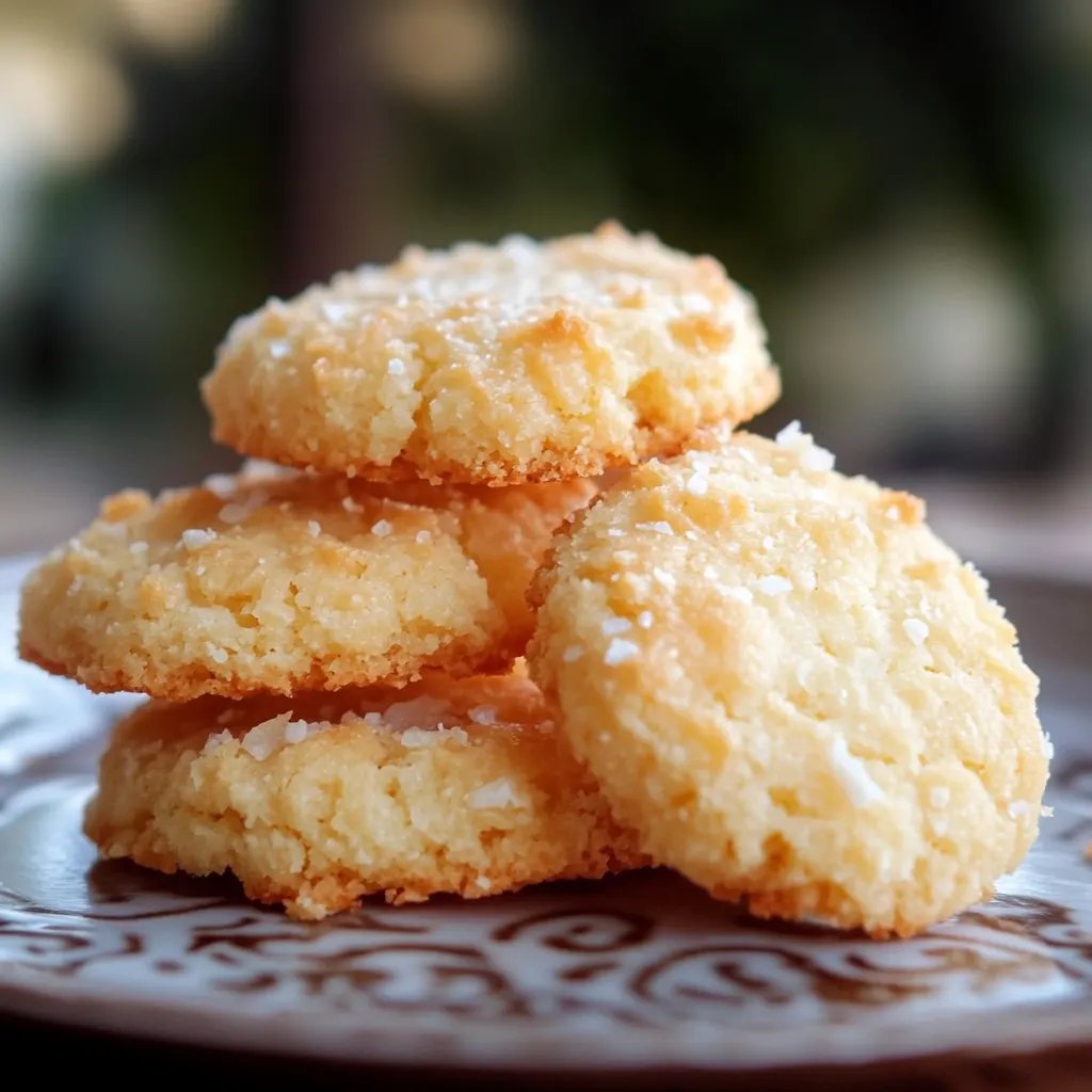 Luftige Kokosplätzchen