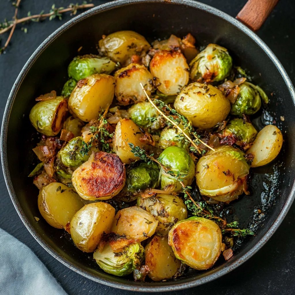 Rosenkohl-Kartoffel-Pfanne