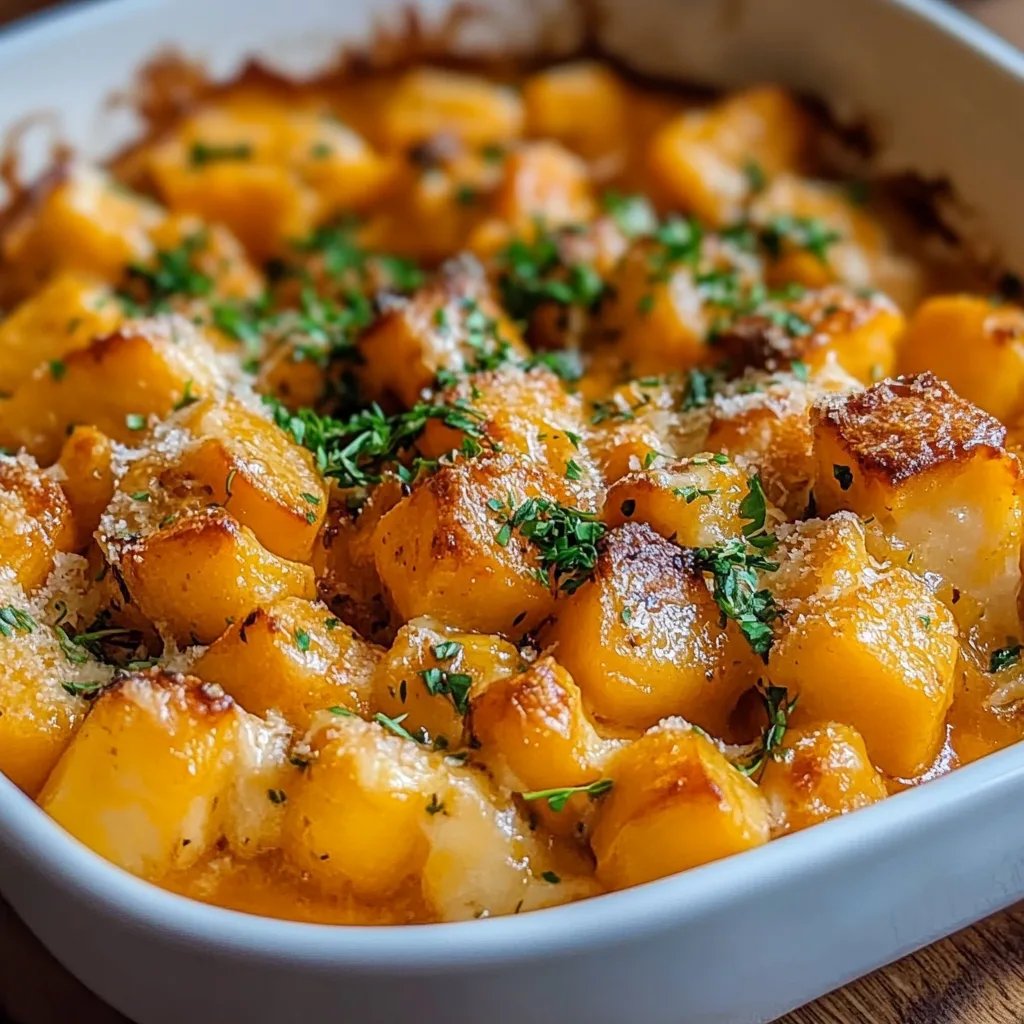Butternut-Kürbis-Auflauf mit Gnocchi