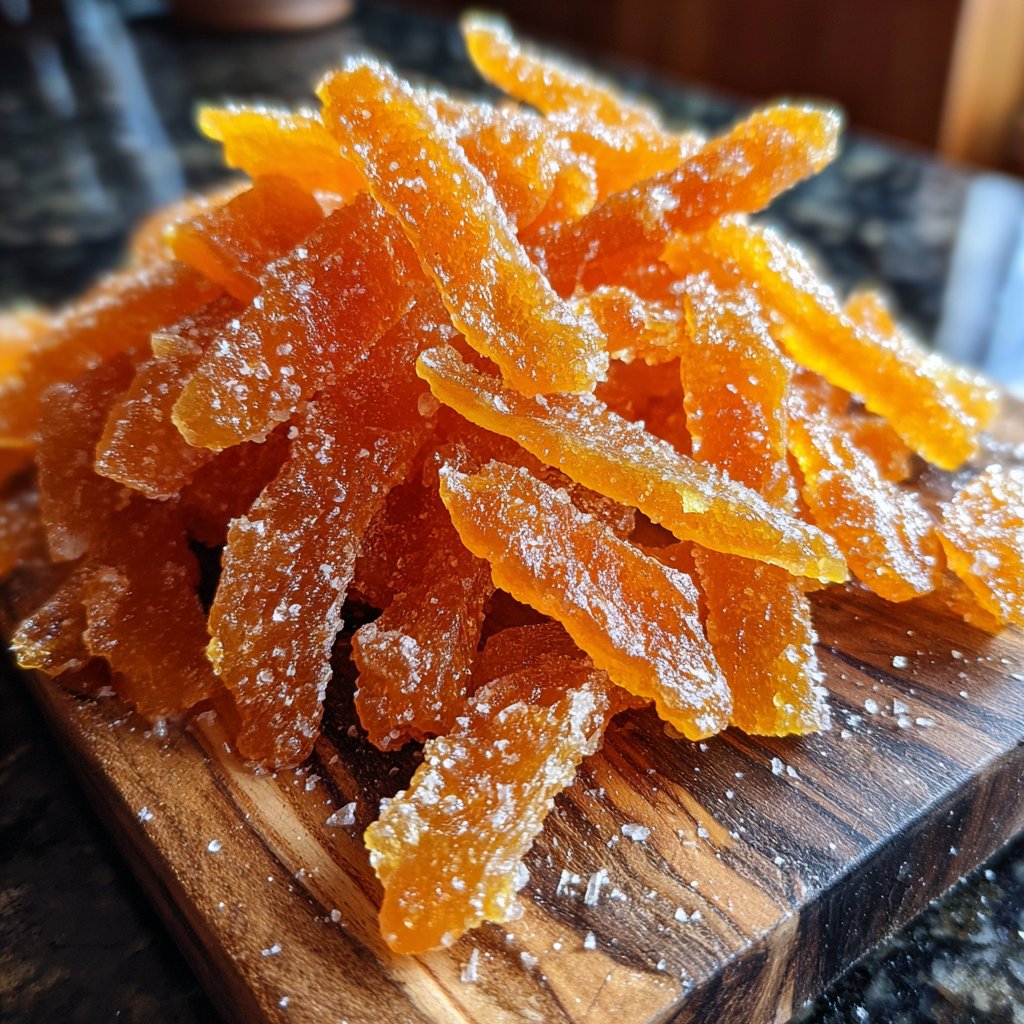 Kandierte Orangen-Schalen Weihnachtsleckereien