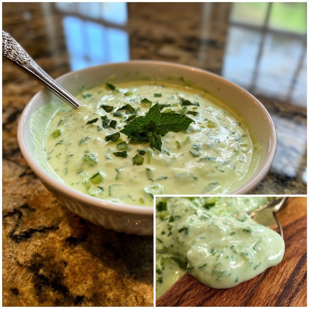 Gurken-Minze-Joghurt-Dressing