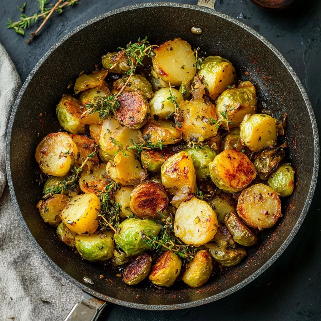 Rosenkohl-Kartoffel-Pfanne