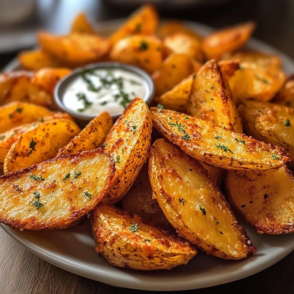 Knusprige Kartoffelspalten