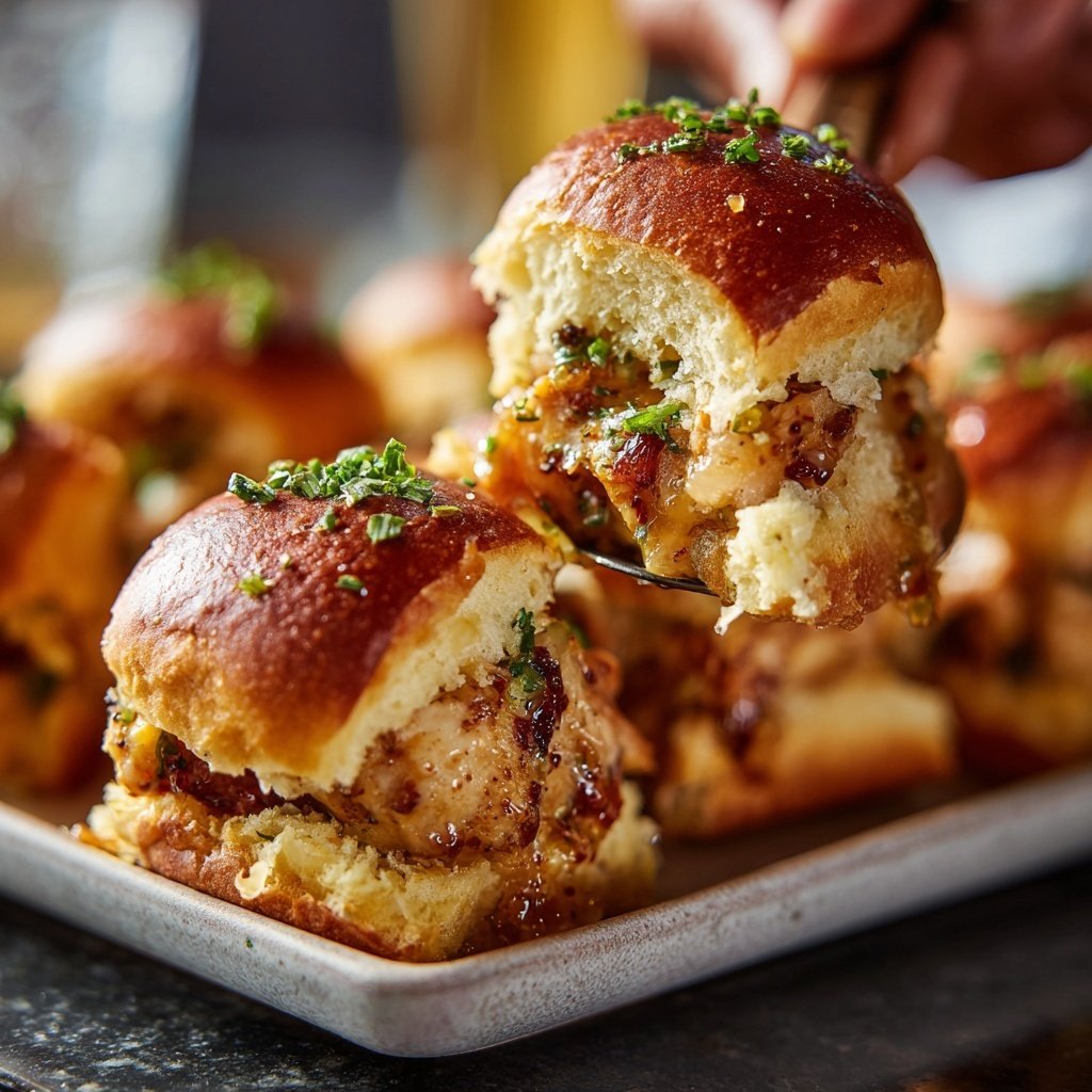 Honig Knoblauch Hähnchen Sliders