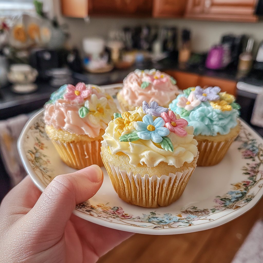 Verspielte Cupcake Garten Touren