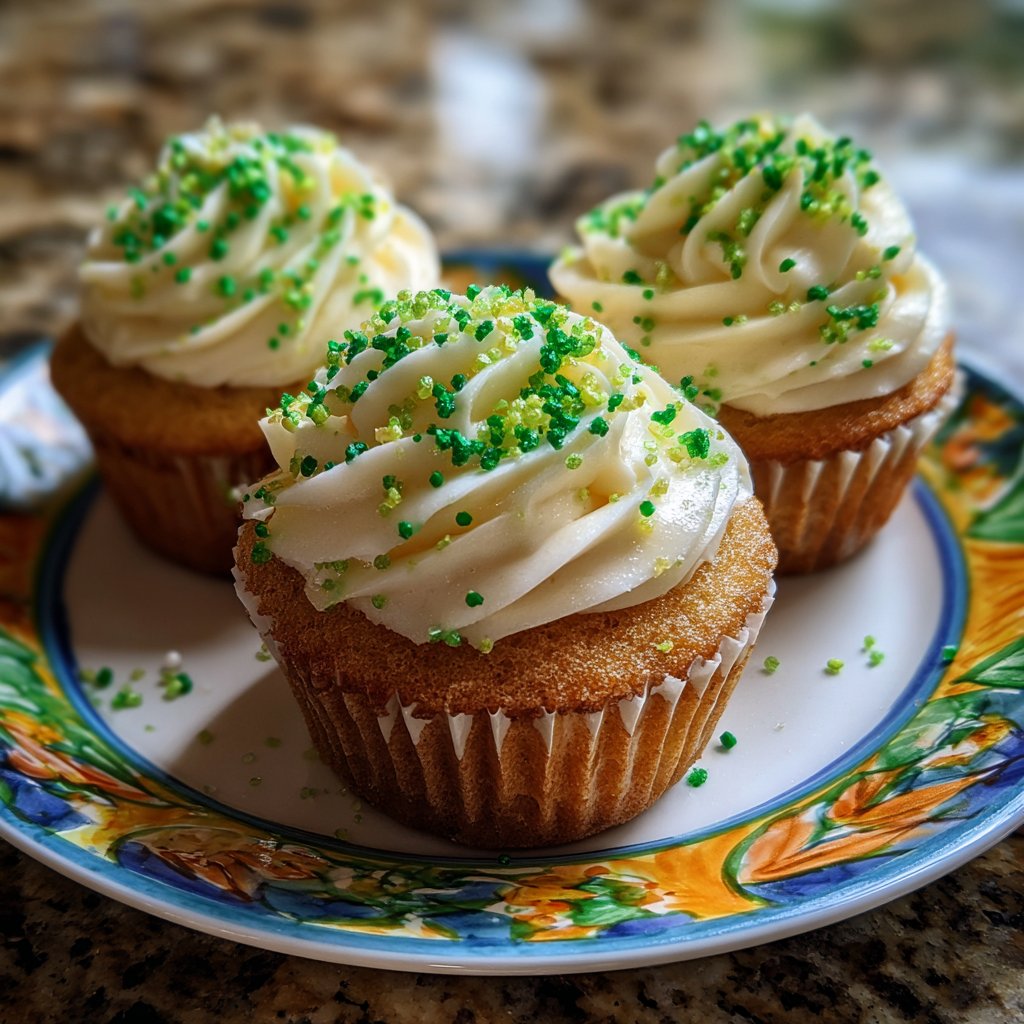 Leprechaun Lime Cupcakes