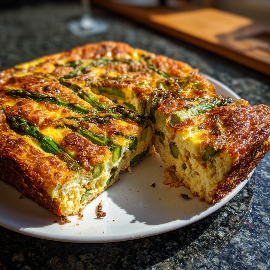 Blech Spargel Frittata für Zwölf