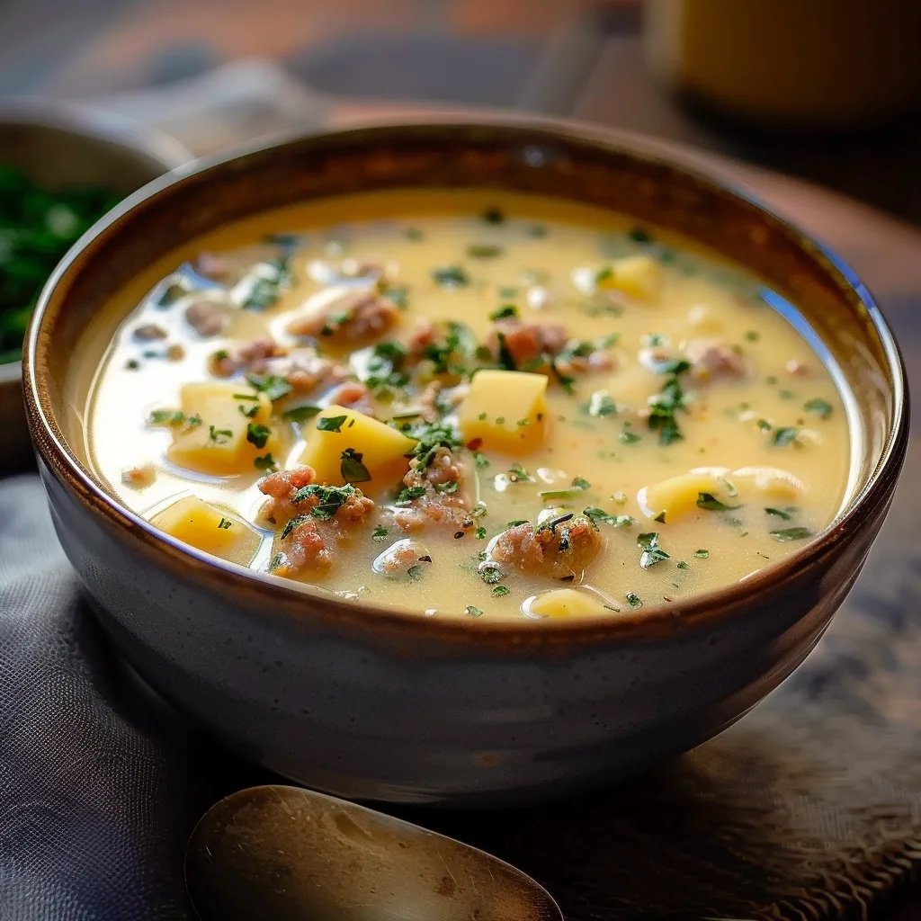 Zuppa Toscana - Cremige Wurst-Kartoffel-Suppe in 40 Min!