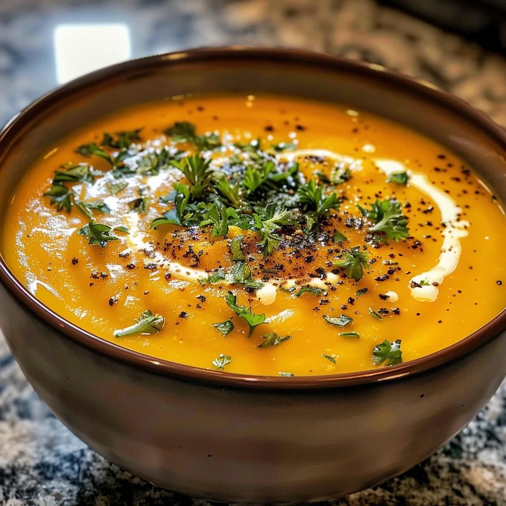 Cremige Kürbis-Kartoffel-Suppe