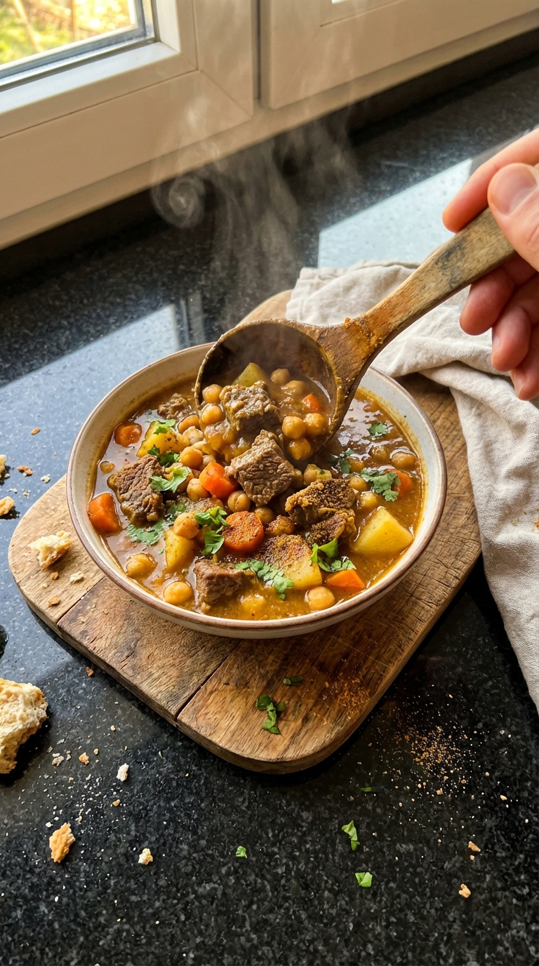 Marokkanisch Gewürzter Rind Eintopf