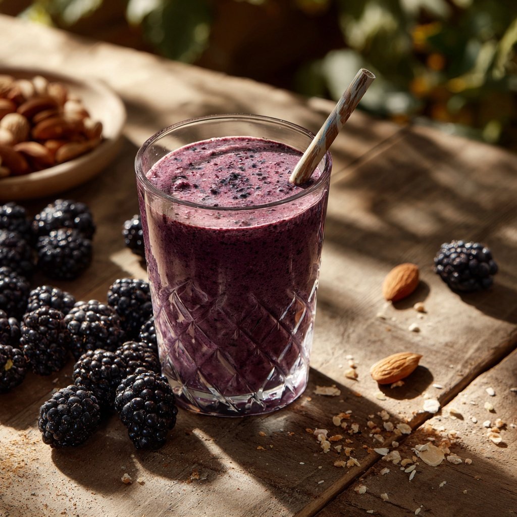 Brombeer Mandel Smoothie