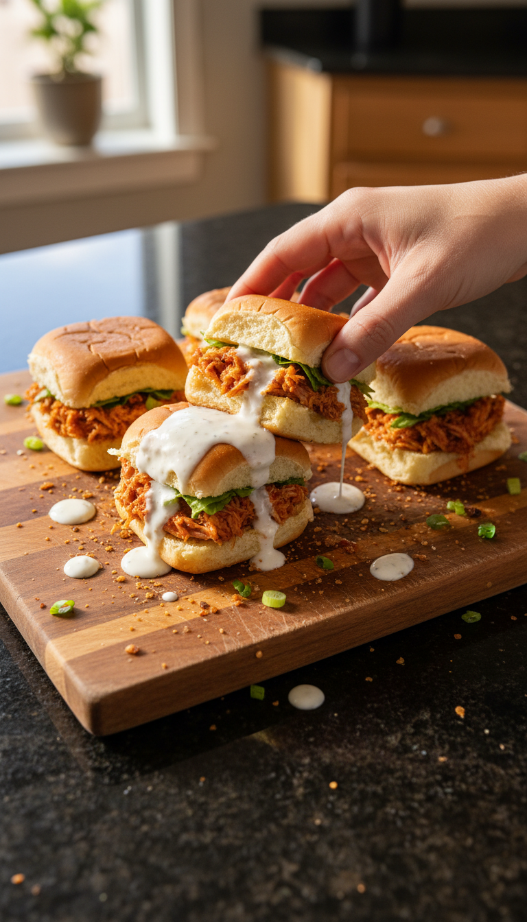 Buffalo Hähnchen Slider mit Ranch​