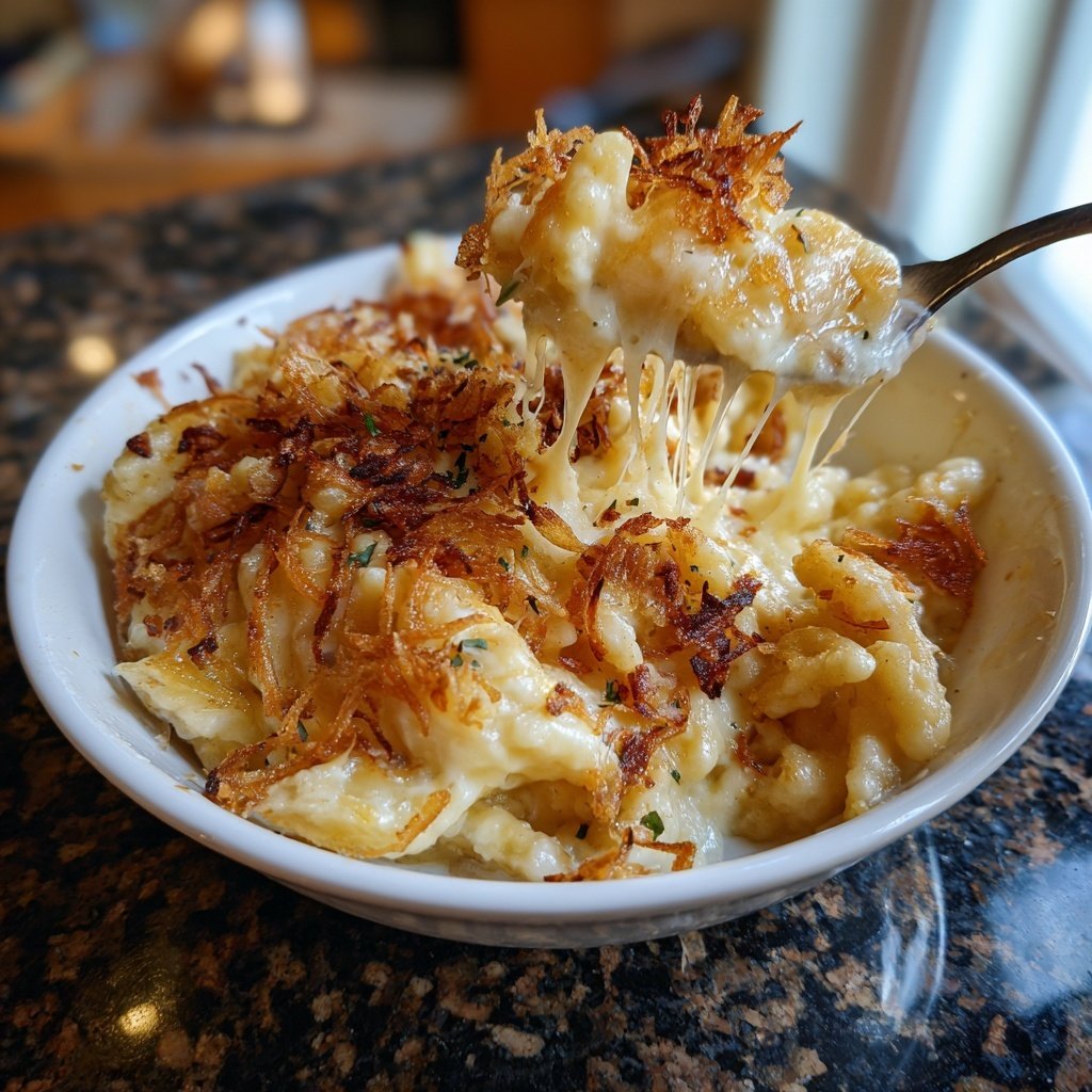 Cremige Käsespätzle mit drei Käsesorten