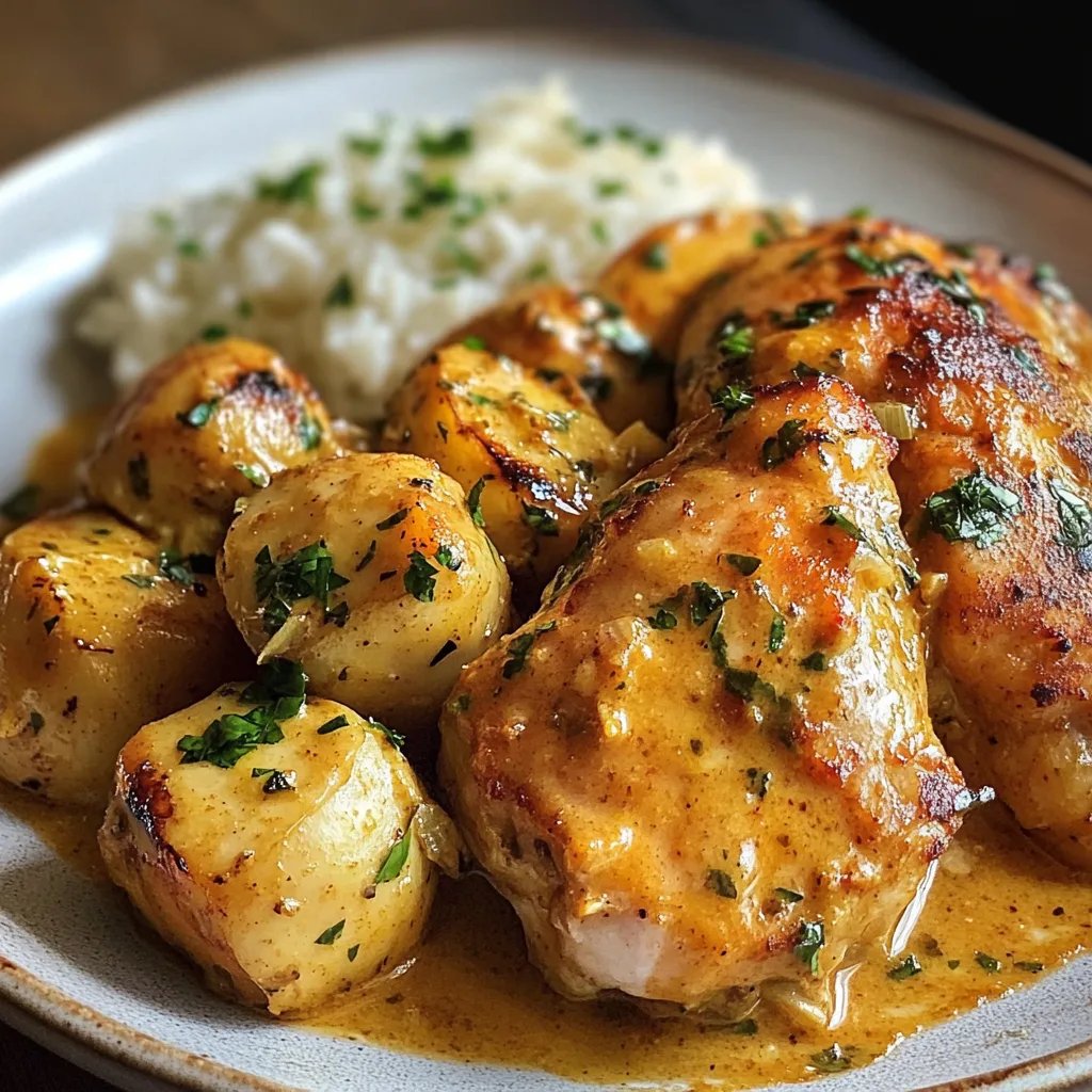 Cremiges Honig-Senf-Hähnchen