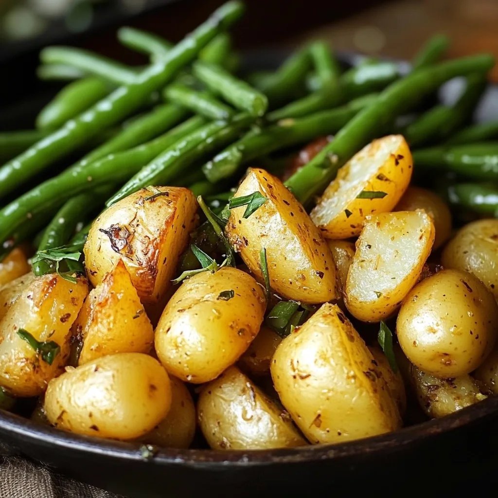 Kartoffeln und Grüne Bohnen